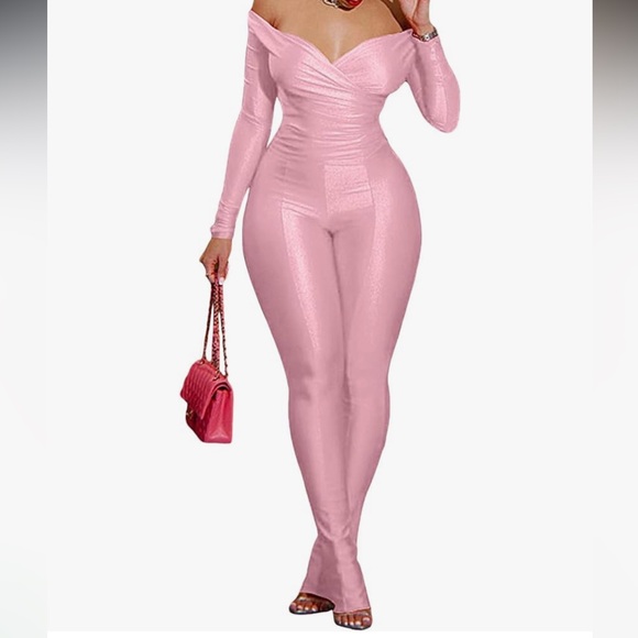 Pants - Off the shoulder pant set